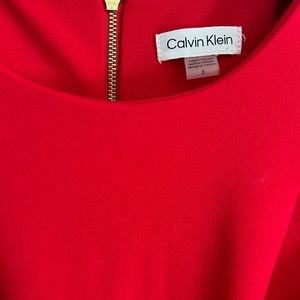 Calvin Klein red jumpsuit